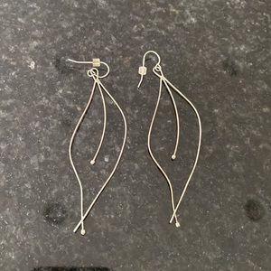 Silver earrings